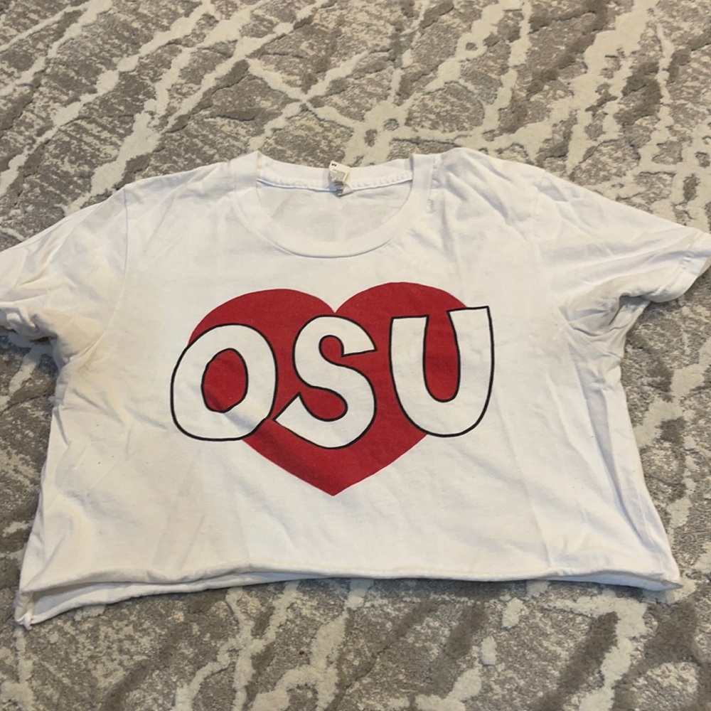 Ohio state cropped tshirt